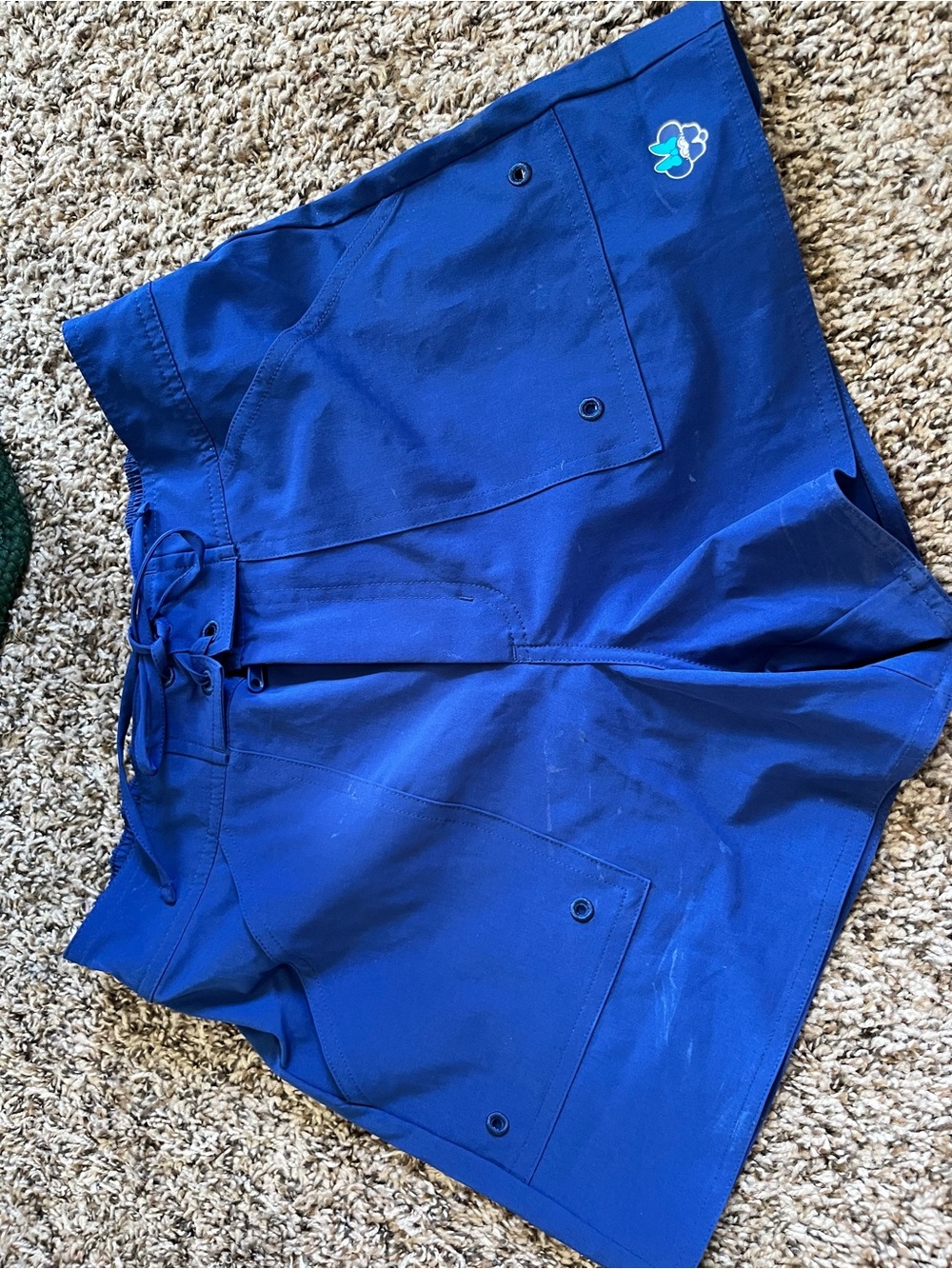 Disney Royal Blue Mesh-Lined Swim Shorts with Elastic Waist